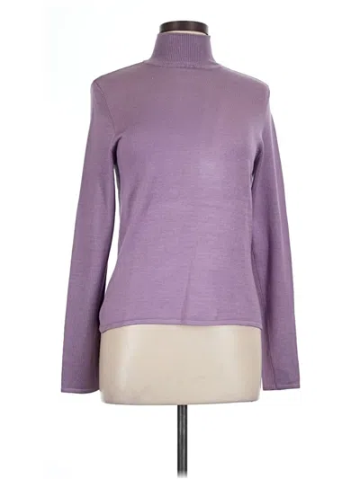 Pre-owned Classiques Entier Silk Pullover Sweater In Purple