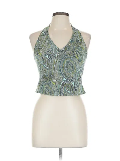 Pre-owned Classiques Entier Sleeveless Blouse In Green