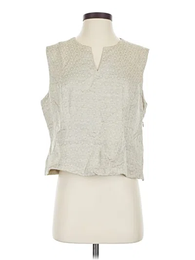 Pre-owned Classiques Entier Sleeveless Blouse In Ivory