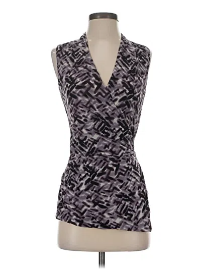Pre-owned Classiques Entier Tank Top Purple Plunge Neckline Tops