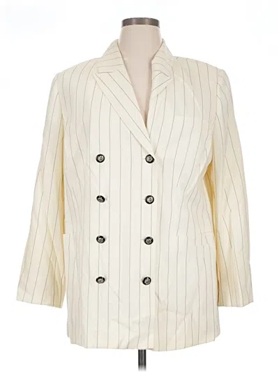 Pre-owned Classiques Entier Wool Blazer Jacket In Ivory