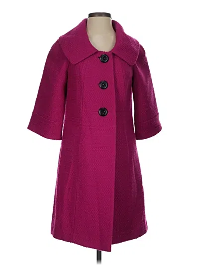 Pre-owned Classiques Entier Wool Coat In Purple