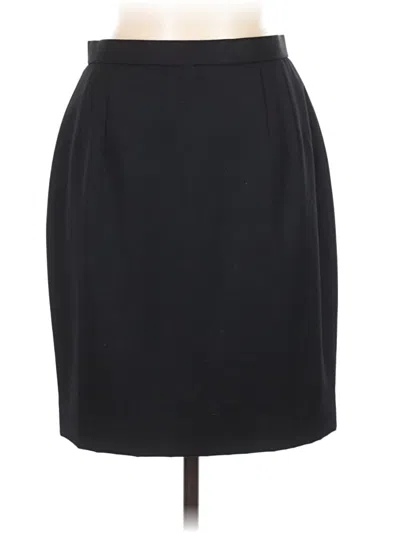 Pre-owned Classiques Entier Wool Skirt In Black