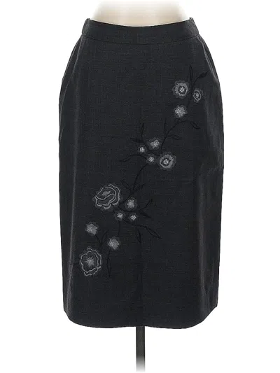 Pre-owned Classiques Entier Wool Skirt In Black