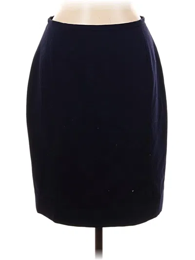 Pre-owned Classiques Entier Wool Skirt In Blue