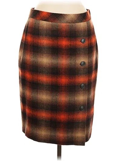 Pre-owned Classiques Entier Wool Skirt In Brown