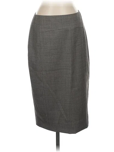 Pre-owned Classiques Entier Wool Skirt In Gray