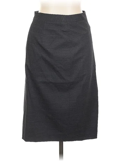 Pre-owned Classiques Entier Wool Skirt In Gray