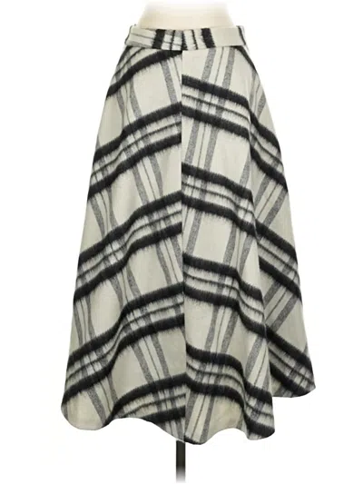 Pre-owned Classiques Entier Wool Skirt In Gray