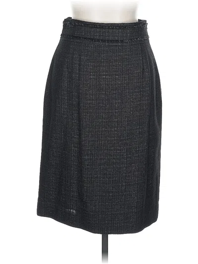 Pre-owned Classiques Entier Wool Skirt In Gray