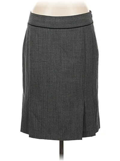 Pre-owned Classiques Entier Wool Skirt In Gray