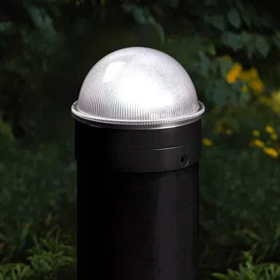 Classy Caps Chainlink Summit Solar Powered Integrated Led Fence Post Cap In Black