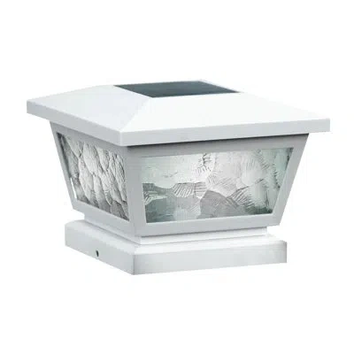 Classy Caps Fairmont Solar Powered Led Fence Post Cap In White