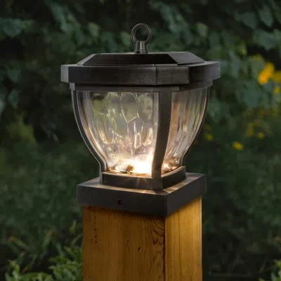 Classy Caps Manchester Led Integrated Solar Post Cap In Bronze Foncé Foncé;dark Bronze Abs