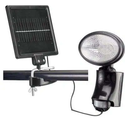 Classy Caps Motion Sensor 1-light Led Solar Spot Light In Black Abs
