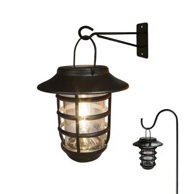Classy Caps Nottingham Black Aluminum  Solar Powered Integrated Led Metal Pathway Light