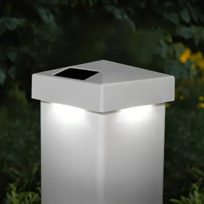 Classy Caps Pvc Solar Powered Integrated Led Fence Post Cap