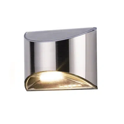 Classy Caps Stainless Steel Solar Powered Integrated Led Metal Deck Light