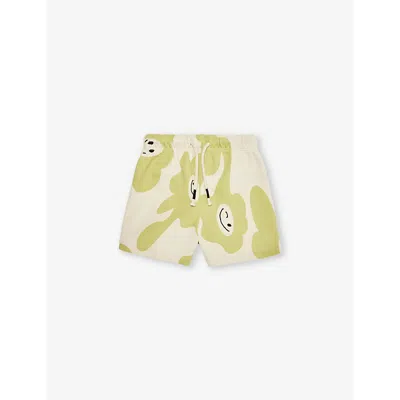 Claude & Co. Babies' Smiley Splodge Graphic-print Organic-cotton Shorts 6 Months - 4 Years In Multi
