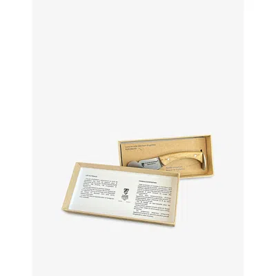 Claude Dozorme Olive Stainless Steel Butter Knife In Brown