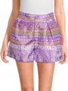 Claude Kameni Women's Lailani Printed Pleated Shorts