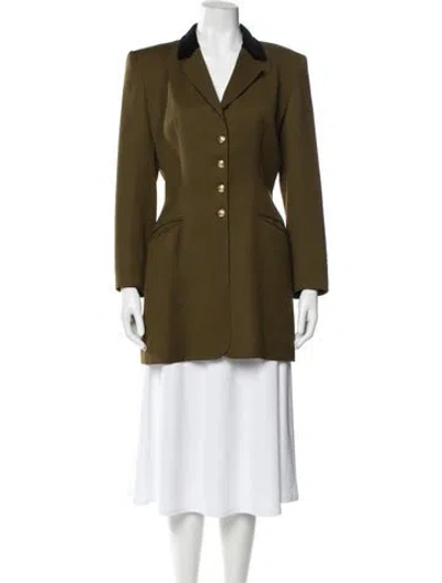 Pre-owned Claude Montana Coat In Green