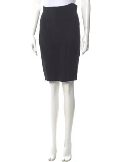 Pre-owned Claude Montana Knee-length Skirt In Gray
