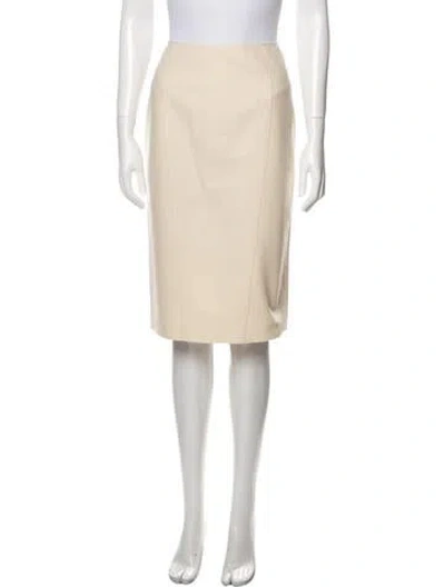 Pre-owned Claude Montana Knee-length Skirt In Neutral