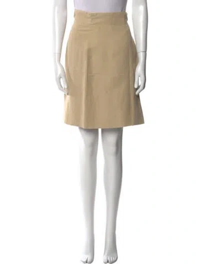 Pre-owned Claude Montana Knee-length Skirt In Neutral