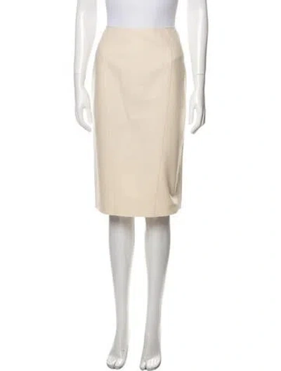 Pre-owned Claude Montana Knee-length Skirt In Neutrals