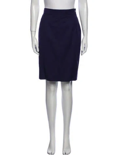 Pre-owned Claude Montana Knee-length Skirt In Purple