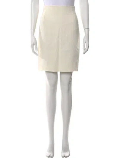 Pre-owned Claude Montana Mini Skirt In Neutral