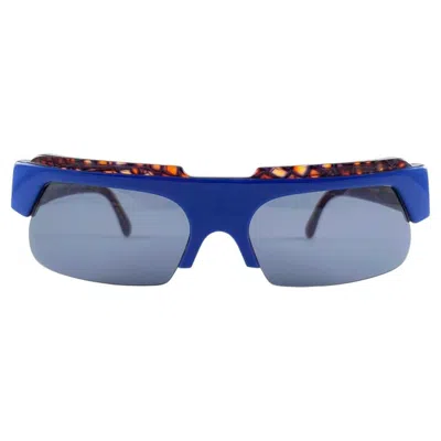 Pre-owned Claude Montana New Vintage Montana 521 Blue Marbled Frame Handmade In France Sunglasses 80's