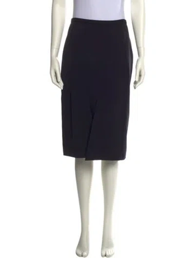 Pre-owned Claude Montana Nylon Knee-length Skirt In Black