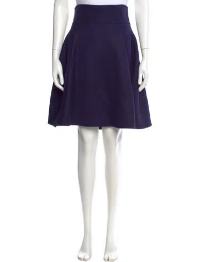 Pre-owned Claude Montana Pleated Accents Knee-length Skirt In Purple
