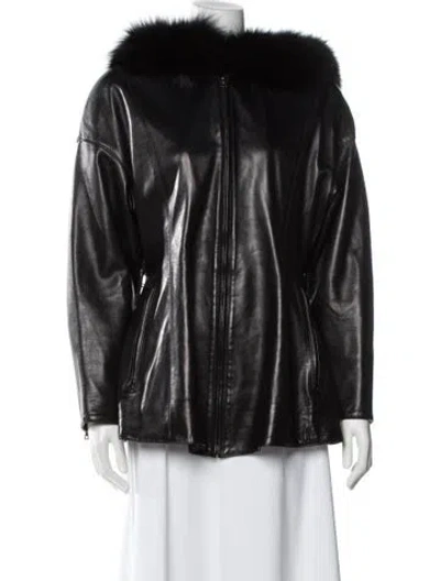 Pre-owned Claude Montana Vintage 1970's Biker Jacket In Black