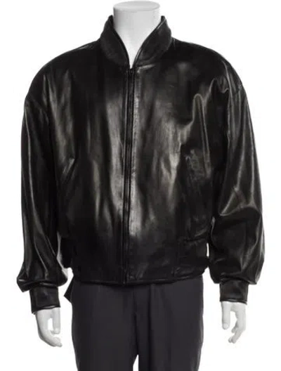 Pre-owned Claude Montana Vintage 1980's Bomber Jacket In Black
