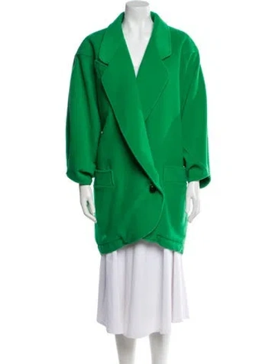 Pre-owned Claude Montana Vintage 1980's Coat In Green