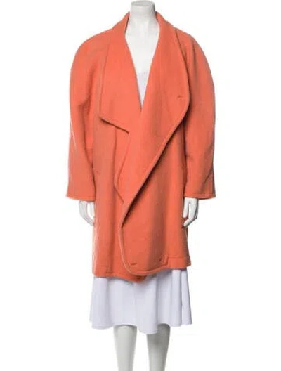 Pre-owned Claude Montana Vintage 1980's Coat In Orange