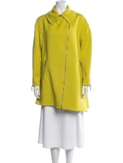 Pre-owned Claude Montana Vintage 1980's Coat In Yellow