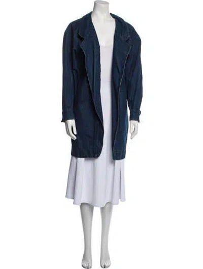 Pre-owned Claude Montana Vintage 1980's Denim Jacket In Blue