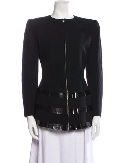 Pre-owned Claude Montana Vintage 1980's Evening Jacket In Black