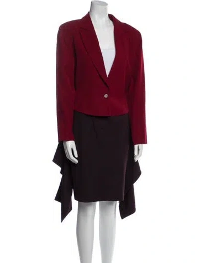 Pre-owned Claude Montana Vintage 1980's Skirt Suit In Multi