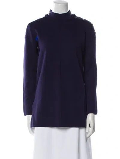 Pre-owned Claude Montana Vintage 1980's Sweater In Purple