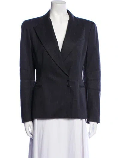 Pre-owned Claude Montana Vintage 1990's Blazer In Gray