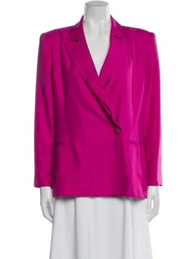 Pre-owned Claude Montana Vintage 1990's Blazer In Pink