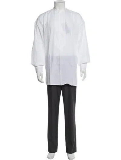 Pre-owned Claude Montana Vintage 1990's Shirt W/ Tags In White