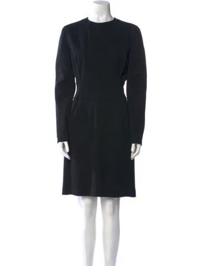Pre-owned Claude Montana Vintage Knee-length Dress In Black