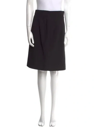 Pre-owned Claude Montana Vintage Knee-length Skirt In Black