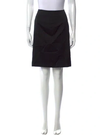 Pre-owned Claude Montana Vintage Knee-length Skirt In Black